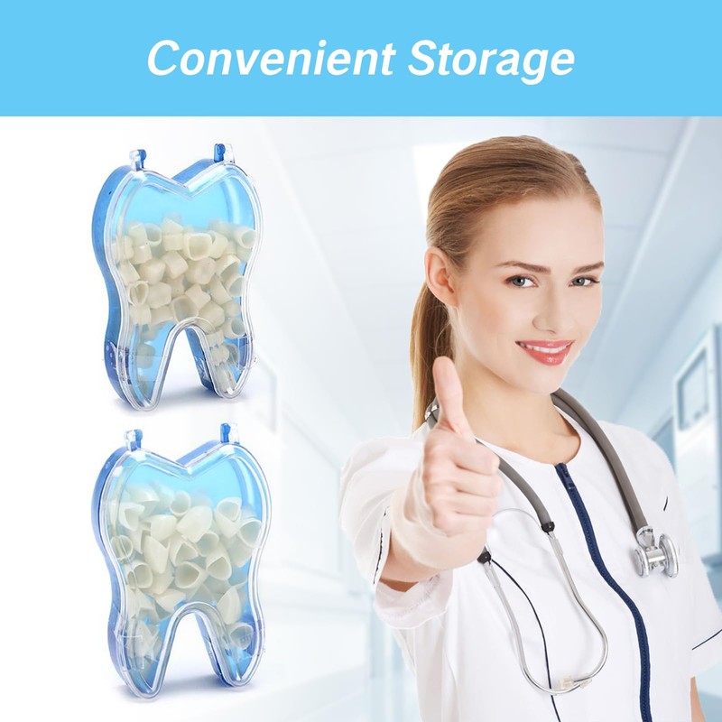YAFIYGI 100 PCS Temporary Crowns for Teeth Dental Crown Kit