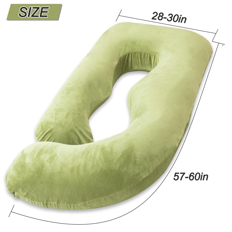 AMCATON 60 Inch Pregnancy Pillow for Sleeping, Extra Large U