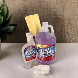 Amos Multipurpose Cleaner Shock It Clean 128 oz Concentrate Lavender Mint + More