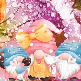 JOURNAL: VIBRANT FANTASY ICE LOLLY LOVING GNOME COVER - 300 PAGE SQUARE NOTEBOOK - IDEAL FOR NOTE TAKING AND JOURNALING