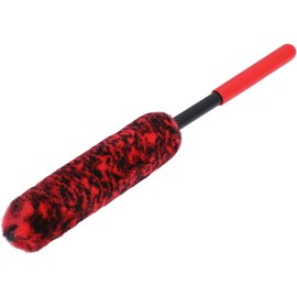 TOPINCN Cepillo de Limpieza de Cubo de Rueda de Coche, Cepillo de Lavado de Coche, Cepillo Portátil para Neumáticos, Herramienta de Cepillo de Lavado