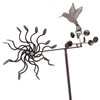 Wind Spinners Iron Hummingbird Metal Windmill Wind Sculpture for Outdoor