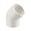 sourcing map 50mm Slip 45 Degree PVC Pipe Fitting Elbow