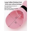 Generic Dog Foldable Water Bottle with Folding Bowl (Pink Globe)