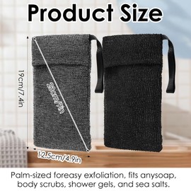 KFHENSOMR Bar Soap Pouch Saver Pocket, 4pcs Mesh Bar Soaps Foam Lather Pouch, Exfoliating Soap Bags for Bath, Foaming Soaps Sock for Shower, Body Scrubber Rough Sponge(2 Colors)
