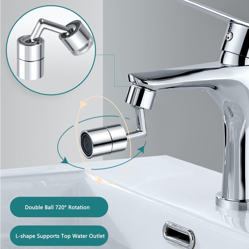 Xinlon Aerators for Taps, 720° Swivel Tap Attachment - Practical