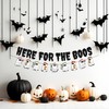 Halloween Ghost Party Banner, Here for the Boos Glitter Banner