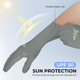 KastKing Sol Armis Pro UPF50+ Fishing Gloves -Quick-Dry,Full Finger UV Protection Gloves Sun Protection Gloves Men Women for Outdoor,Hunting