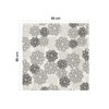 Artoid Mode Flowers Grey Dahlia Summer Table Linen, Seasonal Kitchen