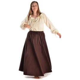 HEMAD Duzabel Medieval Skirt Pure Cotton Red, Black, Beige, Brown S/M, L/XL, XXL/XXXL, brown