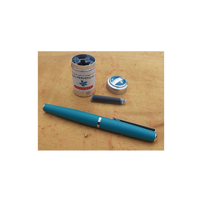 J Herbin Blue Roller Ball Pen with Fine Nib with