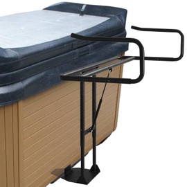 Hydraulic Swimming Pool Spa Cover Lift, Hot Tub Lift U-Arms Spa Cover Lifter Adjustable Height 30''-40'' and Width 53''-93'', Mounted Underneath on One Side for Various Sizes of Bathtubs