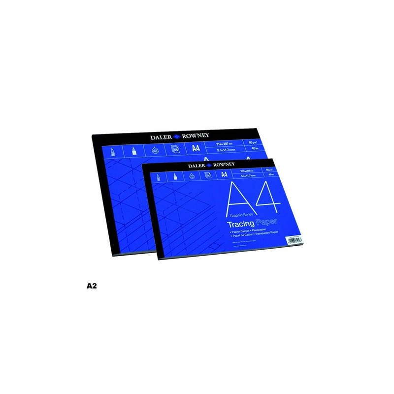 Daler-Rowney Graphic Series, Tracing Paper, Smooth Surface, 60 gsm, 40lb,