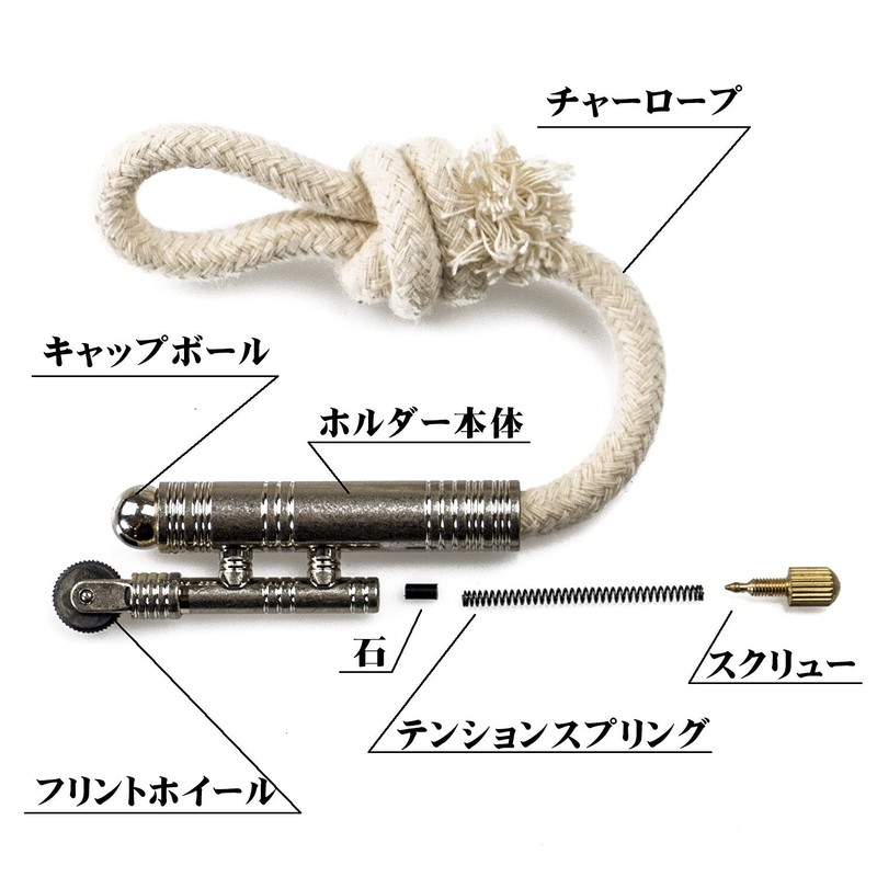 Bush Craft Bushcraft Charrope Holder, Antique Gold