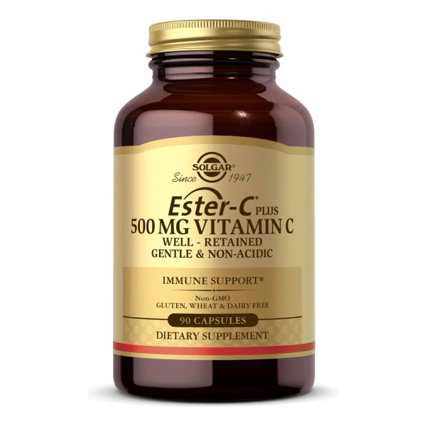 Suplemento de vitamina C Solgar Ester-C Plus de 500 mg