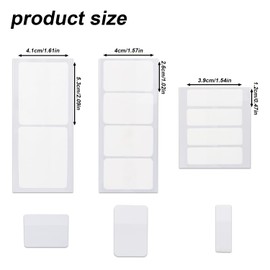1000pcs/12 Packs Sticky Index Labels, 3 Sizes Writable Blank File Tabs Page Markers Flags Signature Tags Message Notes Stickers for Annotating Books Documents Notebooks Home Office School Supplies