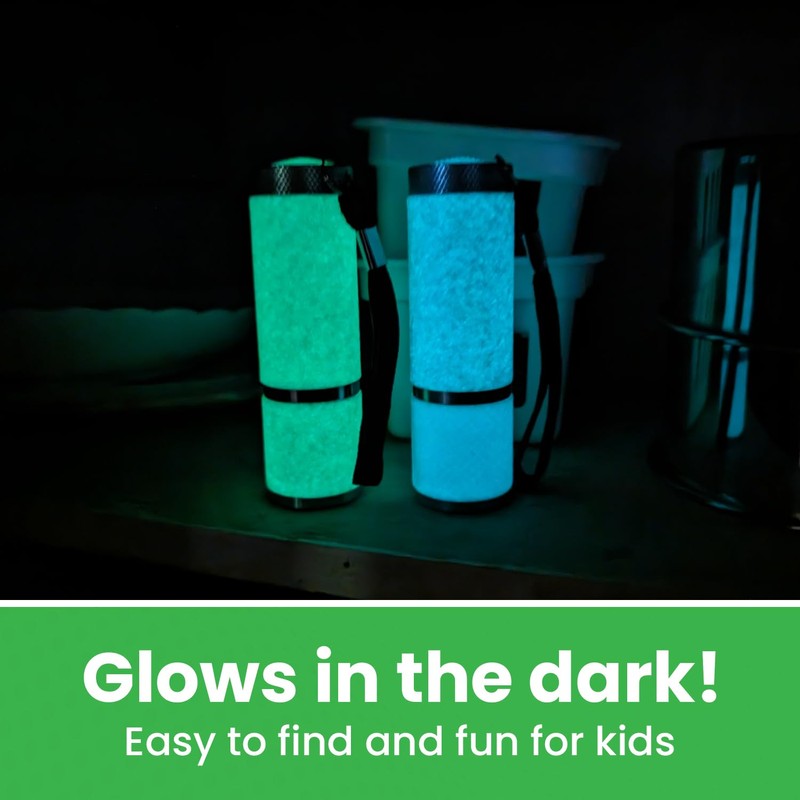 LitezAll Glow in The Dark Flashlight - Cute, Fun, Mini