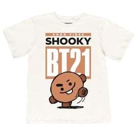 Máscara De Látex | Playera para Mujer BT21 Edición Limitada | Camiseta Cuello Redondo | Comfy Fit 100% Algodón