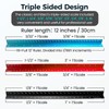 Rena Chris 2PCS Architectural Scale Ruler: 12" Imperial Aluminum Alloy