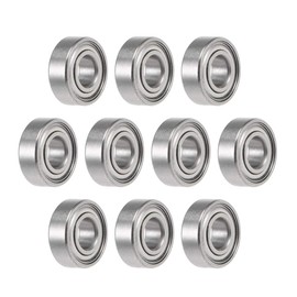 TOP-VIGOR 10Pcs MR83ZZ Deep Groove Ball Bearings, Z2 3mm x 8mm x 3mm Double Sealed Industrial Bearings, Chrome Steel Skateboard Bearings for Electrical Instrument Equipment