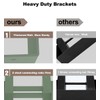 Fiwithy Outdoor Firewood Rack Bracket Kit with 4 Support Bars