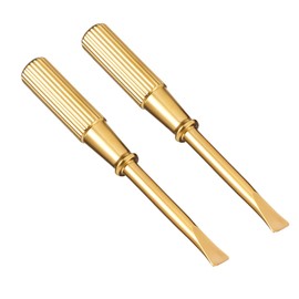 2PCS Bracelet Screwdriver Stainless Steel, Screwdriver for Bracelets, Mini Screw Driver Jewelry Repair Tools, Bracelet Repair Screwdrivers with Non-slip Handle, Gold