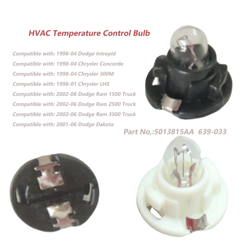 ZrAutomch HVAC Temperature Control Bulb(Set of 6pcs) Fit for Chrysler