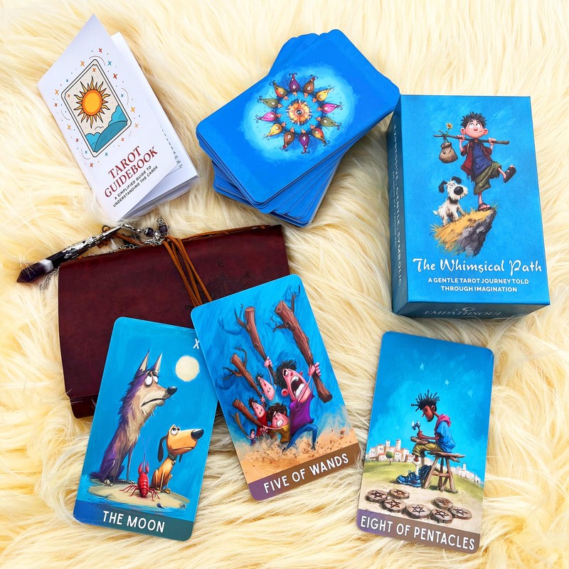 Tarot Cards Deck 78 Cards with Guidebook, Whimsical Path Tarot