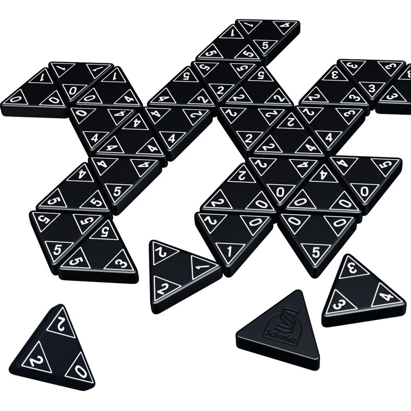 Schmidt Spiele SCH49287 (-) Classic Line, Tripple Domino, mit großen