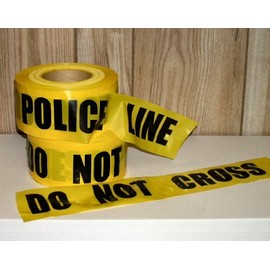 Storm Stripes Barricade Tapes, POLICE LINE DO NOT CROSS - Individual Roll