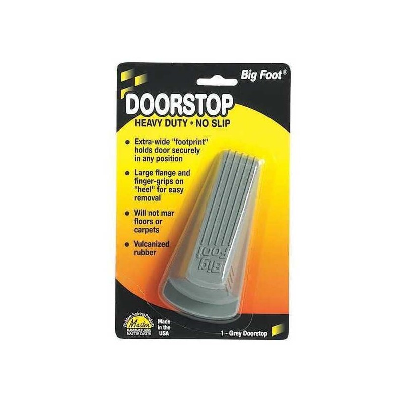 Door Wedge, Gray, 4-1/2 in. L