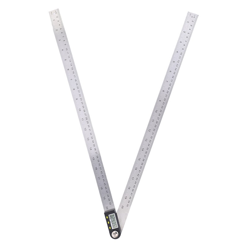 0‑500mm Digital Angle Finder Ruler 0‑360° LCD Protractor Angle Gauge