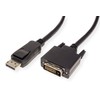 VALUE DisplayPort Kabel DP ST - DVI-D ST, schwarz, 3