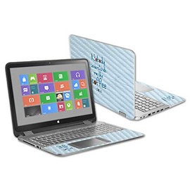 MightySkins Carbon Fiber Skin for HP Envy X360 15.6" - Coffee Understands Me | Protective, Durable Textured Carbon Fiber Finish | Easy to Apply, Remove, and Change Styles | Made in The USA