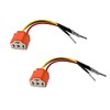 KVAEY 2 PCS H4 9003 HB2 Wiring Harness Headlight Socket,