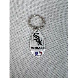 New Chicago White Sox Logo Vintage Teardrop Spinner Keychain White