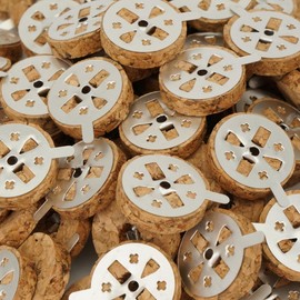 Round Cork Floats for Greek Orthodox Wicks Vigil Oil Lamps | Floating Candles | Home Altar | Prayer Corner (30)