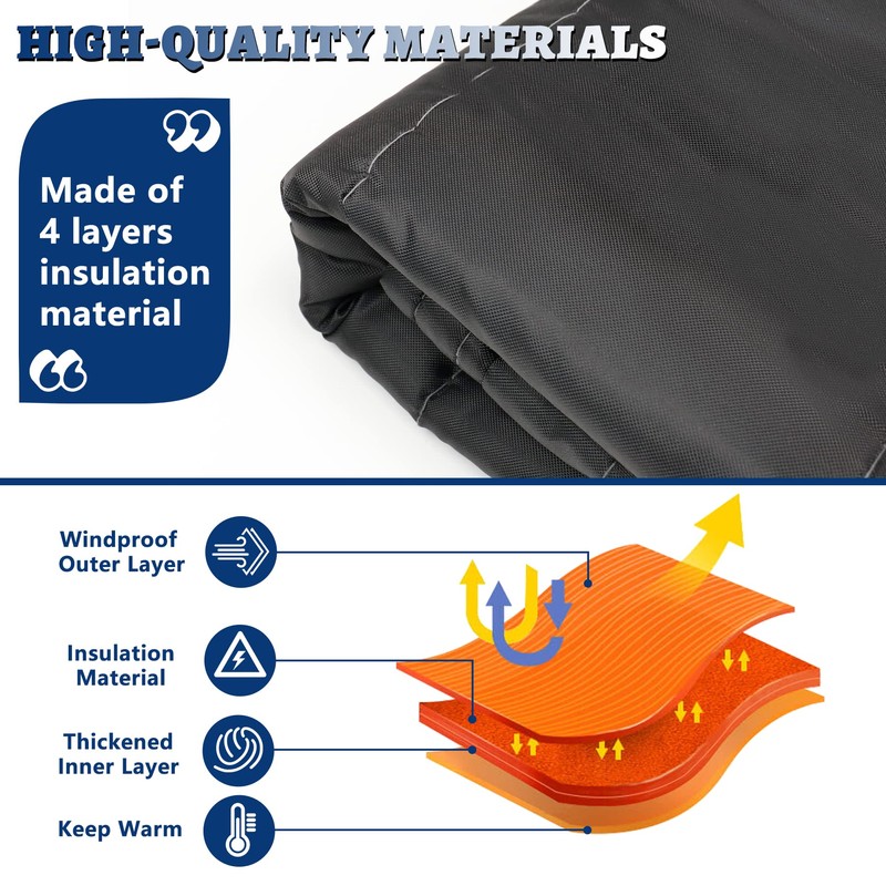 Magnetic Fireplace Covers Indoor for Insulation, Fireplace Draft Stopper Blanket