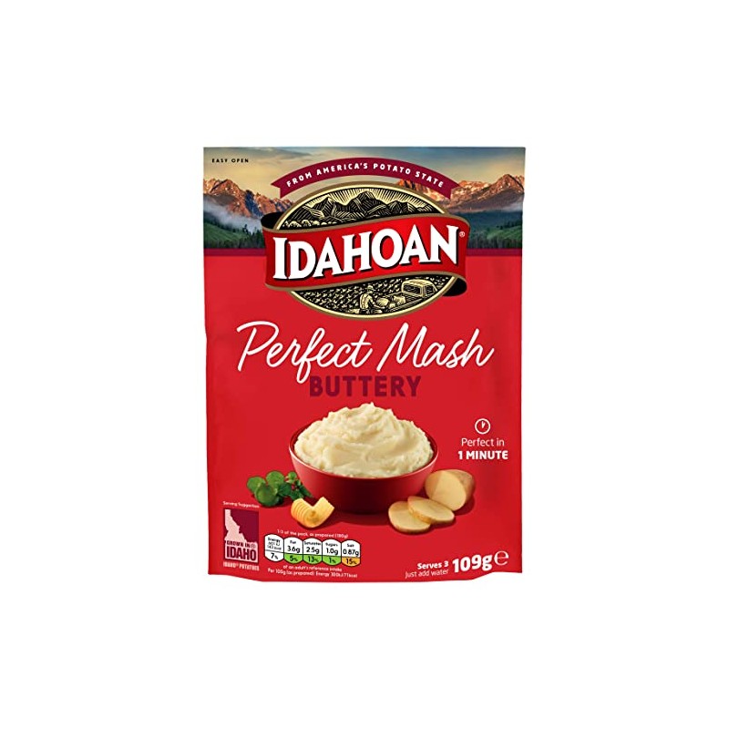 Idahoan Perfect Mash Buttery, 8 x 109g