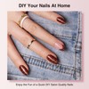 Semi Cured Gel Nail Strips, 30 pcs Gel Nail Stikers,