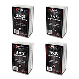 BCW 3x5 Topload Holder - Pack of 100 | Premium PVC Card, Photo, and Print Protection | Ideal for Index Cards, Photos, Prints | Crystal Clear Display, Archival Quality | Protective Toploaders