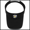 White Fang CZA048 Women's Sun Visor, Flower Embroidery, Trendy, Summer