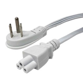 SF Cable 1ft Ultra Low Profile Angle NEMA 5-15P to C5 Power Cord 3-Slot 18/3 ...