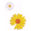 MOJOH Daisy Flower Embroidered Patch Clothing Iron on Sew on