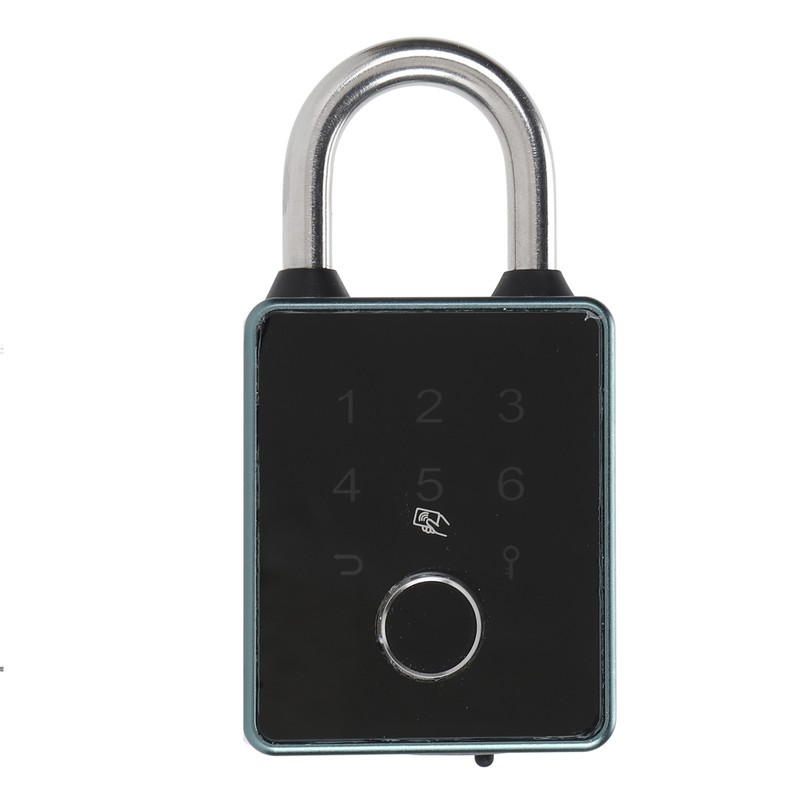 Smart Fingerprint Password Padlock Card APP Key Access Theft Proof