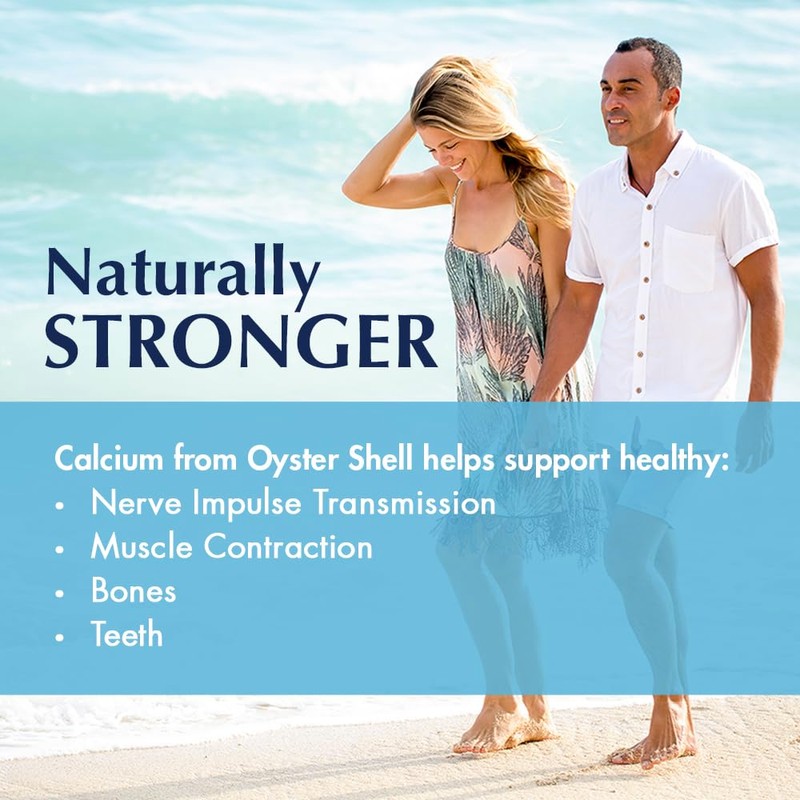 KAL Calcium Oyster Shell Tablets, 600 mg, 100 Count