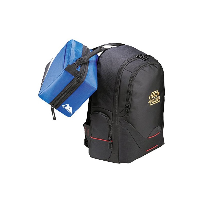 Arctic Zone Core Wave Zipper Dual Lunch Cooler, Black