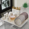Buruis Dish Drying Rack for Kitchen Countertop, Large Capacity Gold