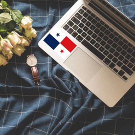 CANTENDO 5Pcs Panama Flag Decal Sticker - Panamanian Flags Reflective Vinyl Car Stickers - for Car Window Bumper Waterproof Sticker (2.5 x 4.5 Inch)