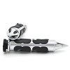 TASWK Motorcycle Aluminum Chrome Hand Grips Custom Handle (1 inch